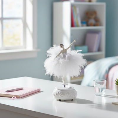 Spieluhr Ballerina Schneekönigin beweglich 23,5 cm mit Gravur