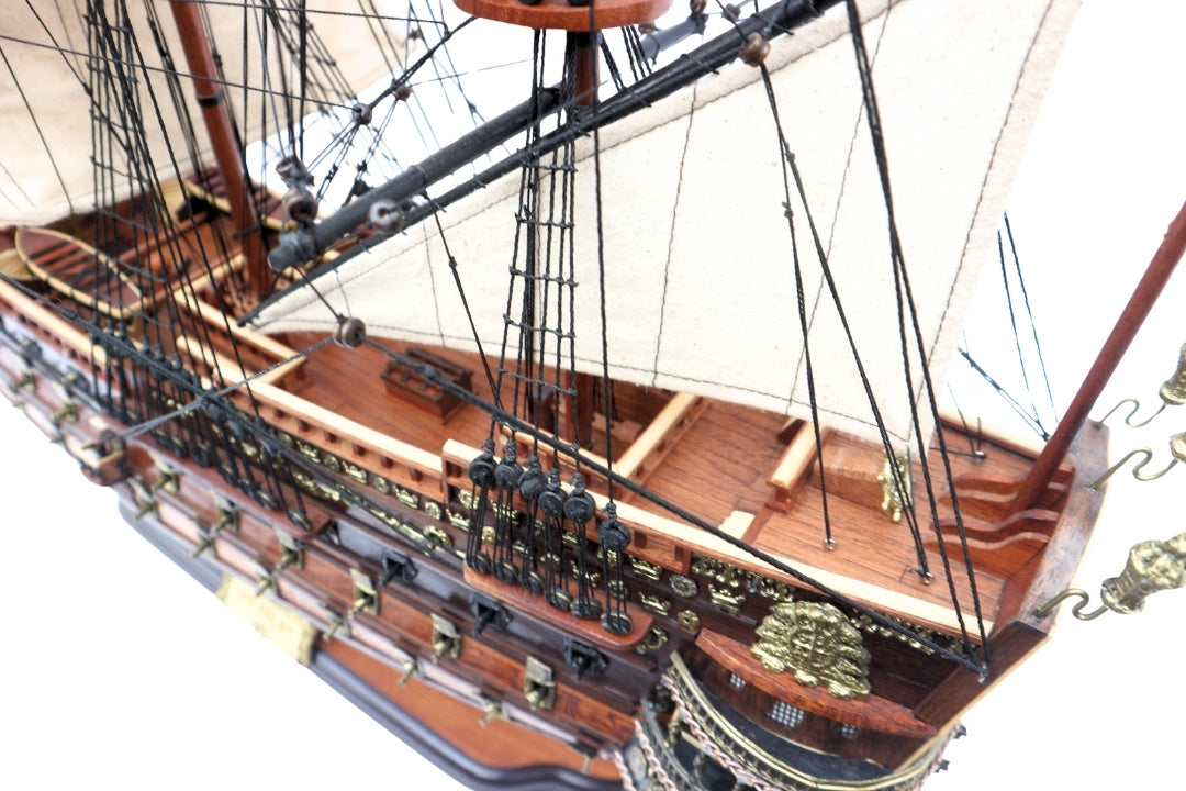 Segelschiffmodell des Schiffs San Felipe 80cm, Möglichkeit zur Personalisierung durch Gravur