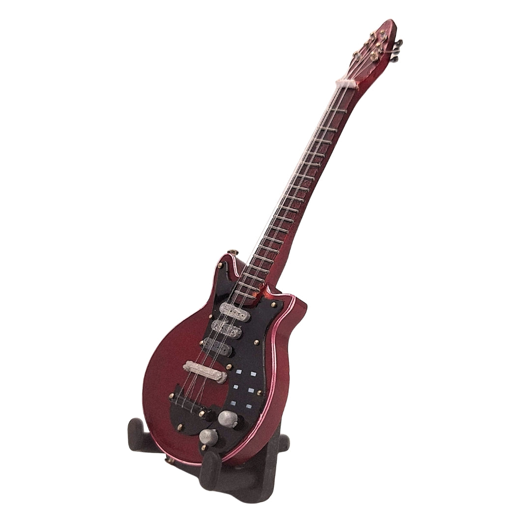 Mini-Gitarre 15 cm im Stil von Brian May mit Gravurmöglichkeit