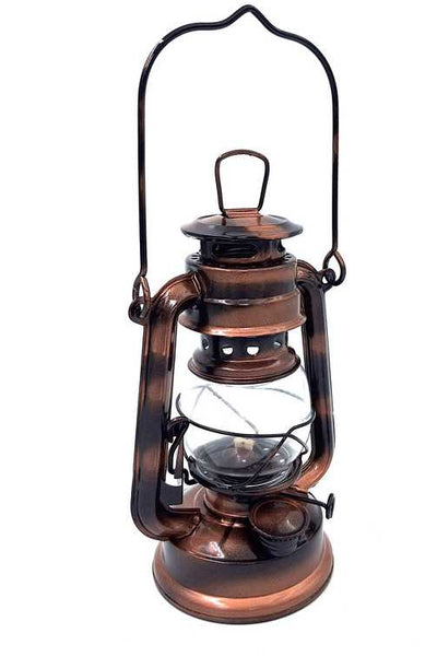 Stilvolle Retro-Segler-Öllampe DT245F mit personalisierbarer Gravur, ideal als Geschenk, aus Glas und Blech, Höhe 19 cm, maritimes Design  