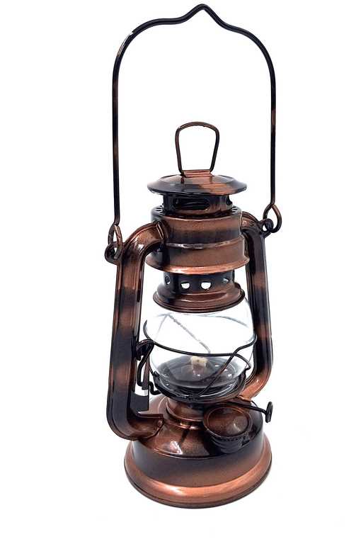 Stilvolle Retro-Segler-Öllampe DT245F mit personalisierbarer Gravur, ideal als Geschenk, aus Glas und Blech, Höhe 19 cm, maritimes Design  