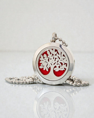 AromaTree Harmony – Aromatherapie-Halskette Baum des Lebens 25 mm