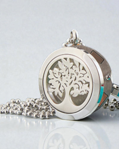 AromaTree Harmony – Aromatherapie-Halskette Baum des Lebens 25 mm