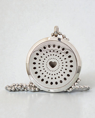 Celestia Heart – Aromatherapie-Halskette mit diamantförmigem Herzen 30 mm