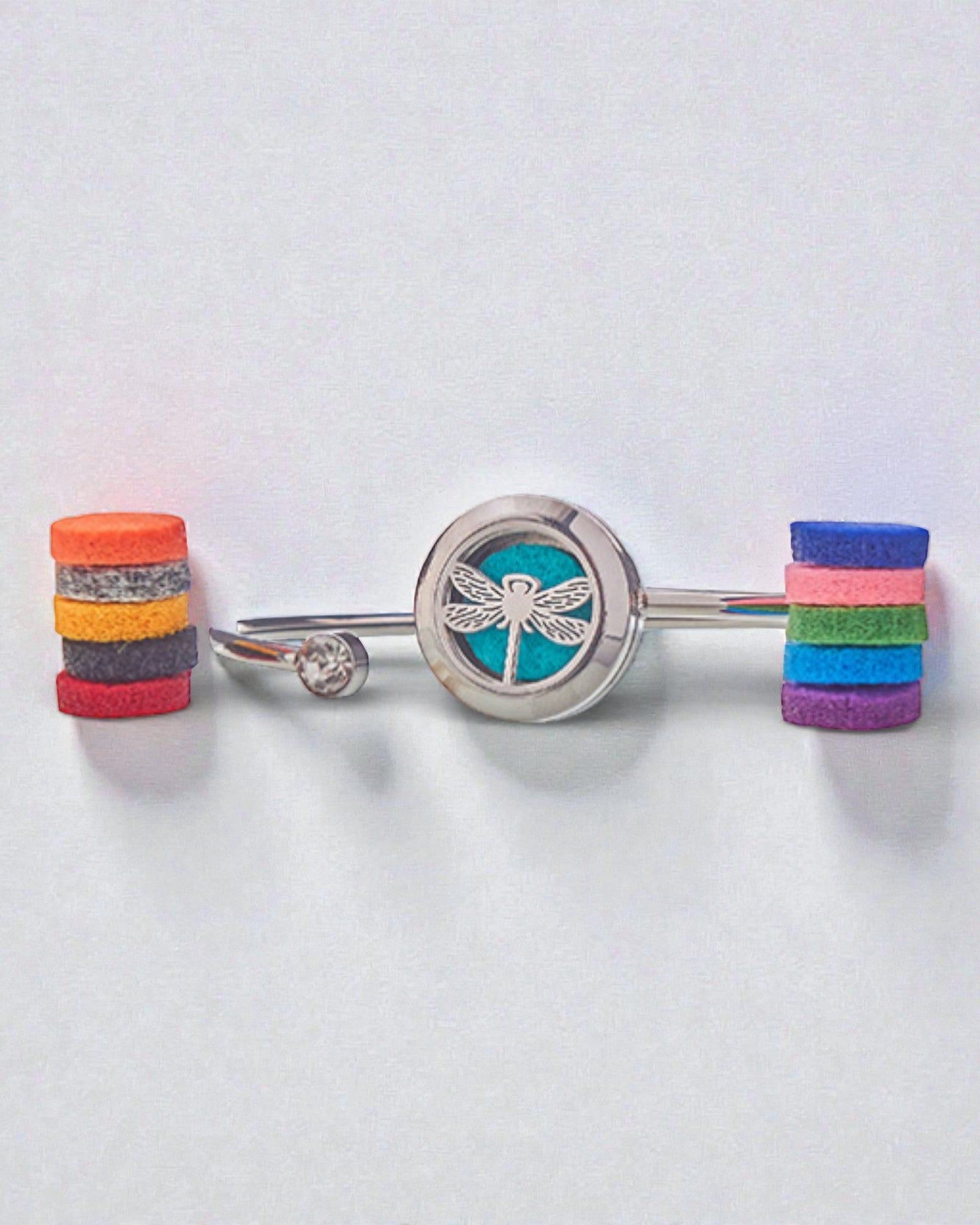 Aromalife Armband Dragon Spirit – Duftmedaillon mit Libelle 20 mm