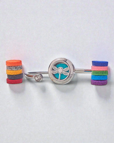 Aromalife Armband Dragon Spirit – Duftmedaillon mit Libelle 20 mm