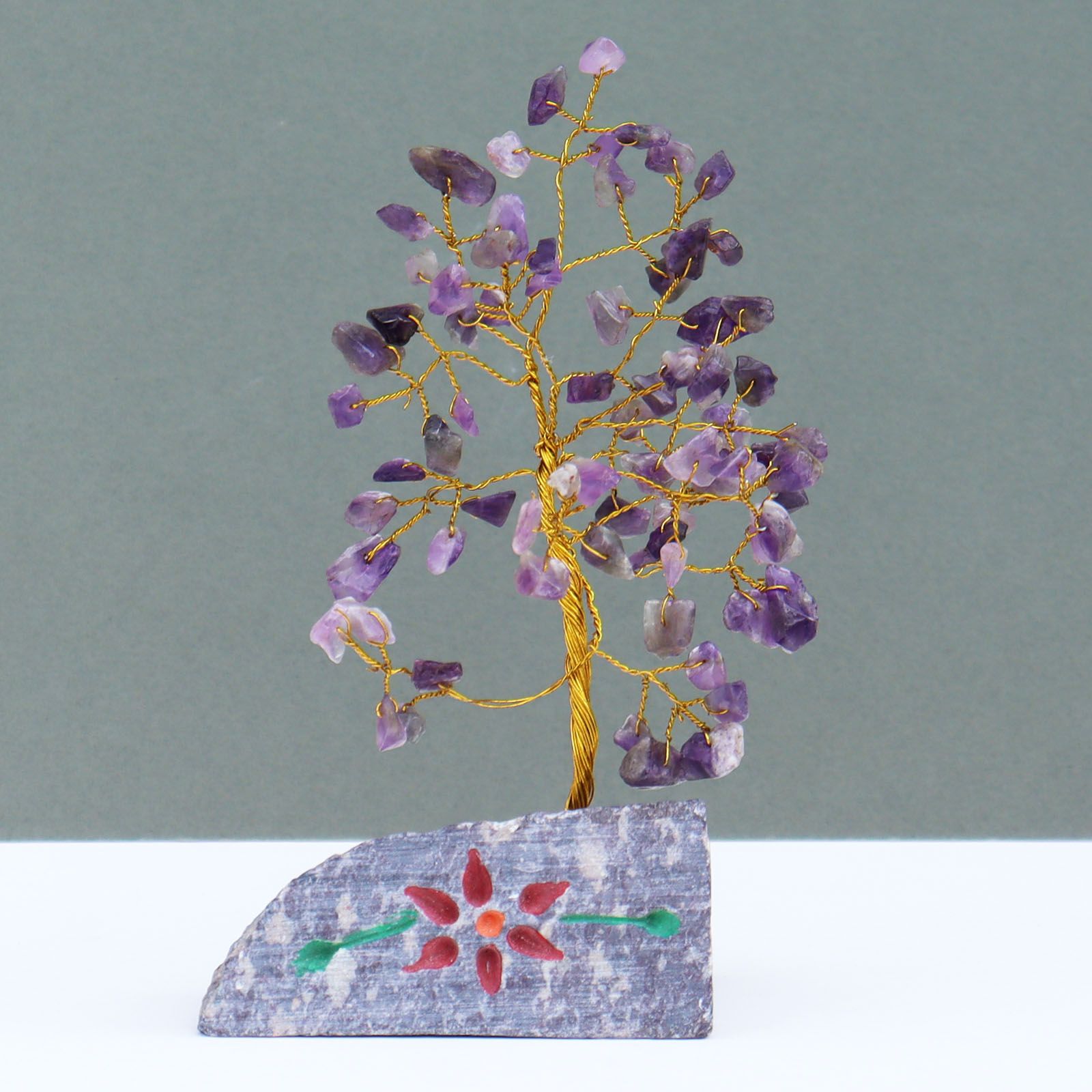 Amethystbaum mit 80 Steinen