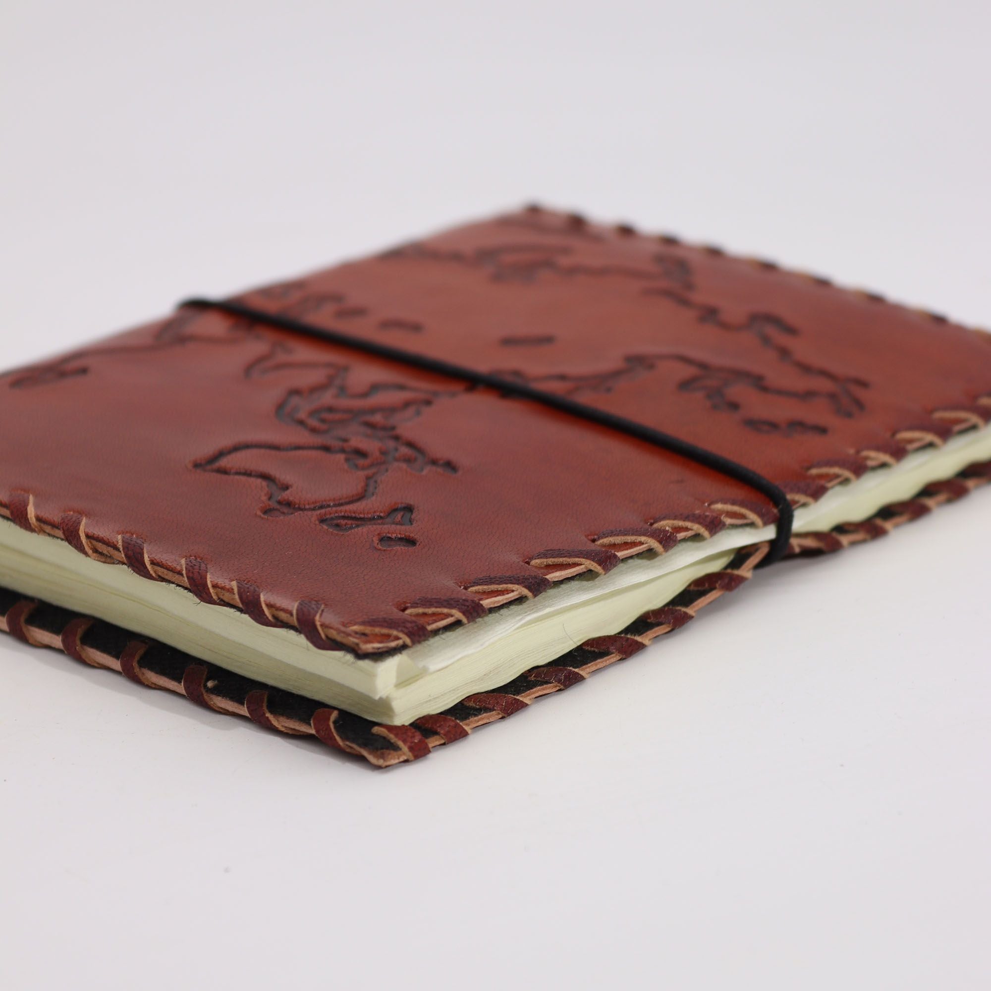 Leder-Reisetagebuch Light Tan 17x13 cm