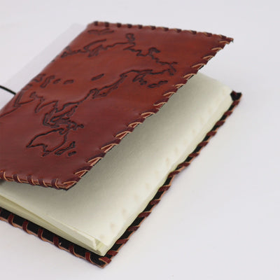 Leder-Reisetagebuch Light Tan 17x13 cm