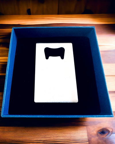 Flaschenöffner aus Edelstahl - Elegantes und Praktisches Gadget - Personalisierung mit Gravur