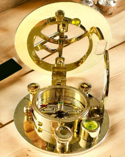 Navigationskompass mit Sextant und Personalisierungsmöglichkeit - Maritim XL