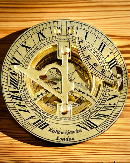 Navigationskompass mit Sextant und Personalisierungsmöglichkeit - Maritim XL