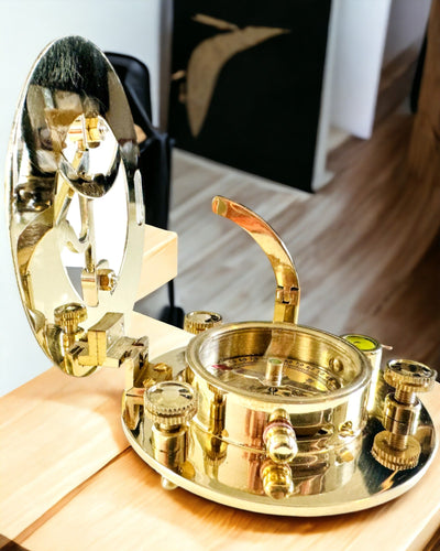 Navigationskompass mit Sextant und Personalisierungsmöglichkeit - Maritim XL