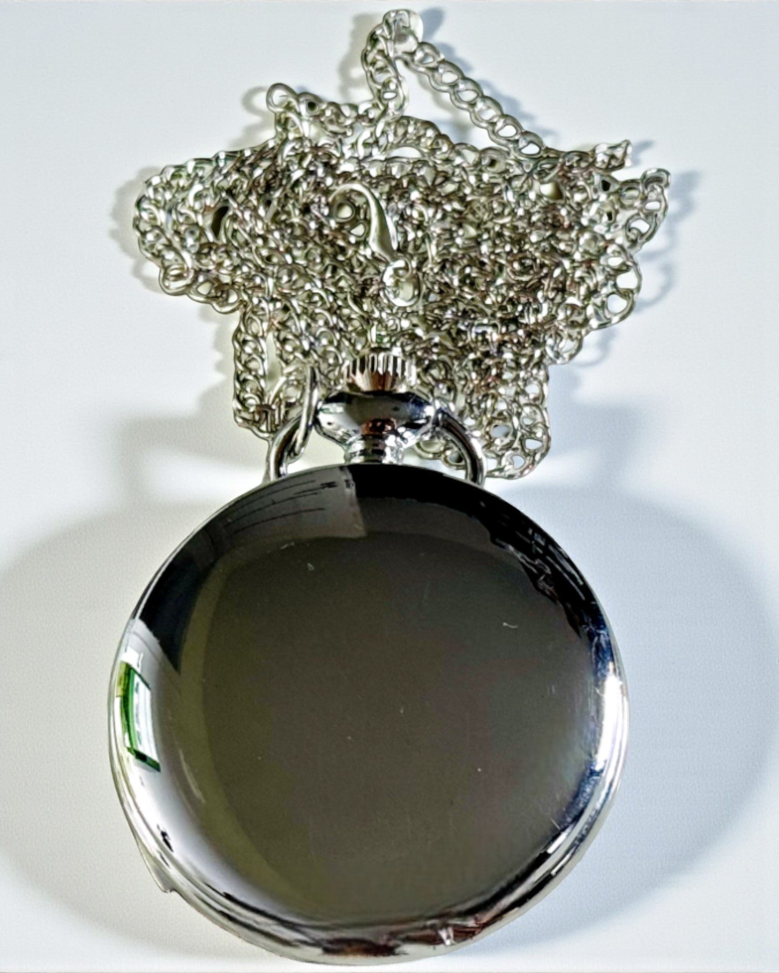 Klassische Silberne Taschenuhr mit Gravuroption