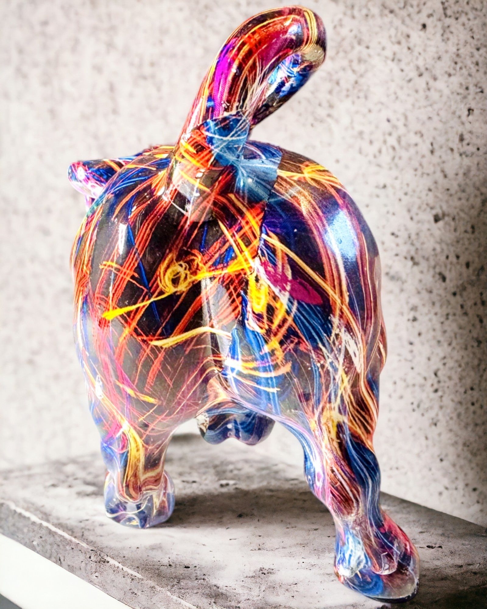 Dekorative Skulptur Stier "BullArt" – Einzigartige Kunst mit Gravuroption - 4 Farbvarianten, als personalisiertes Geschenk