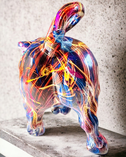 Dekorative Skulptur Stier "BullArt" – Einzigartige Kunst mit Gravuroption - 4 Farbvarianten, als personalisiertes Geschenk