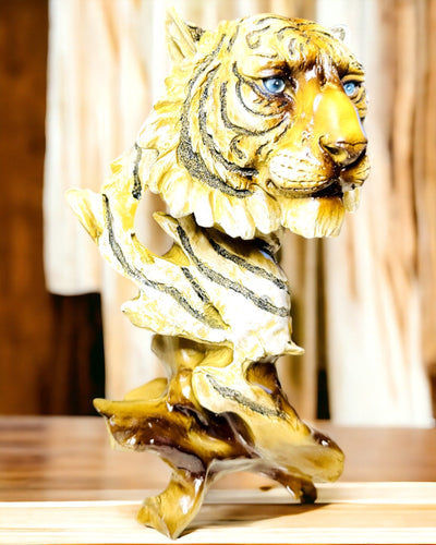 Statuette "Tiger König des Dschungels" mit Gravuroption, Figur 29 cm hoch, Dekoration als Geschenk