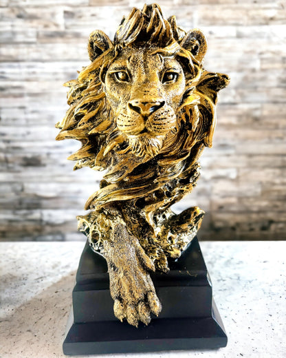 Königlicher Löwe - Majestätische Dekorationsfigur mit Gravurmöglichkeit, 2 Farbvarianten zur Auswahl, als Geschenk