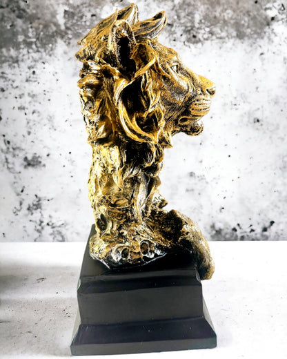 Königlicher Löwe - Majestätische Dekorationsfigur mit Gravurmöglichkeit, 2 Farbvarianten zur Auswahl, als Geschenk