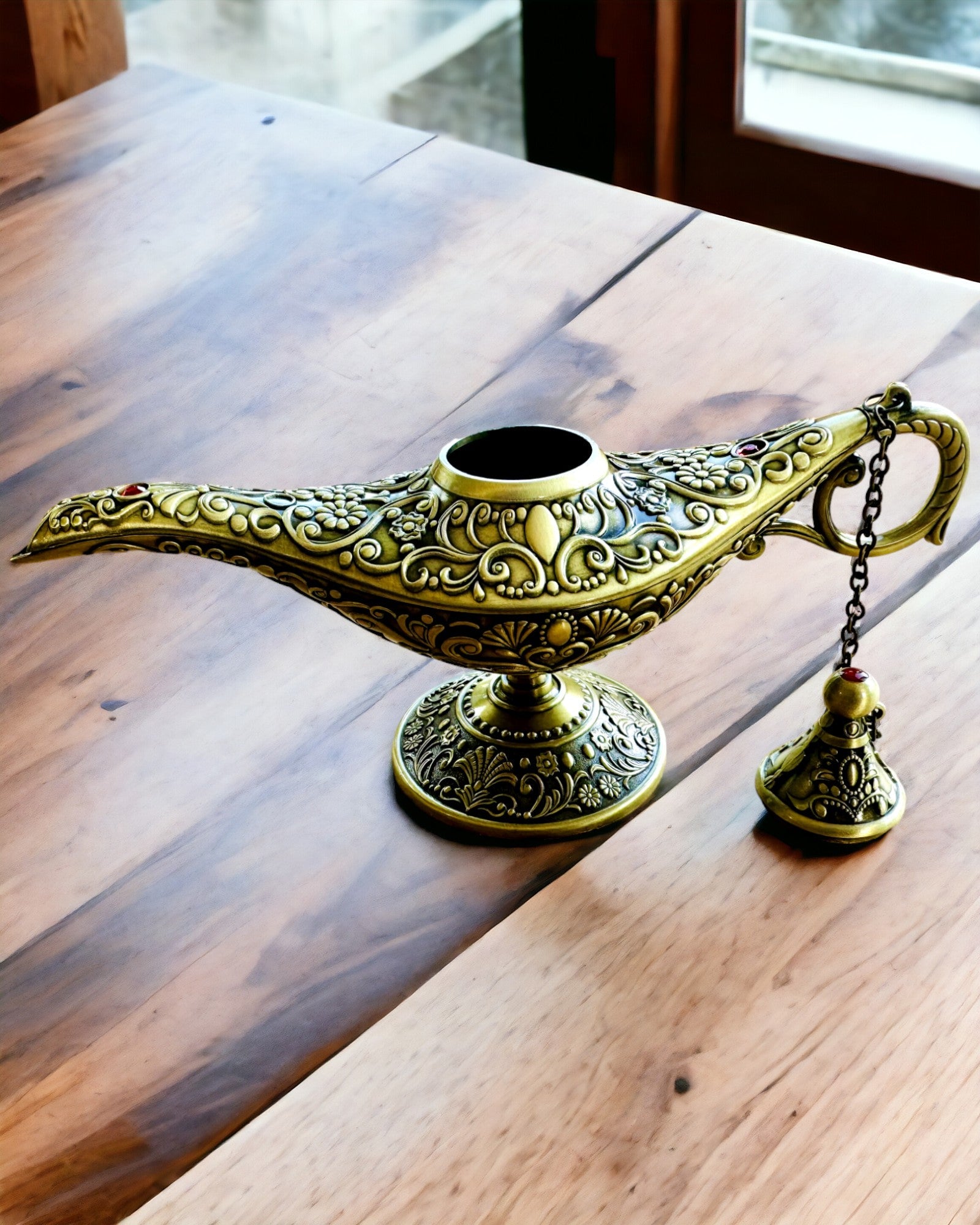 Magische Lampe von Aladin mit Gravuroption - Variante Geschreddertes Gold