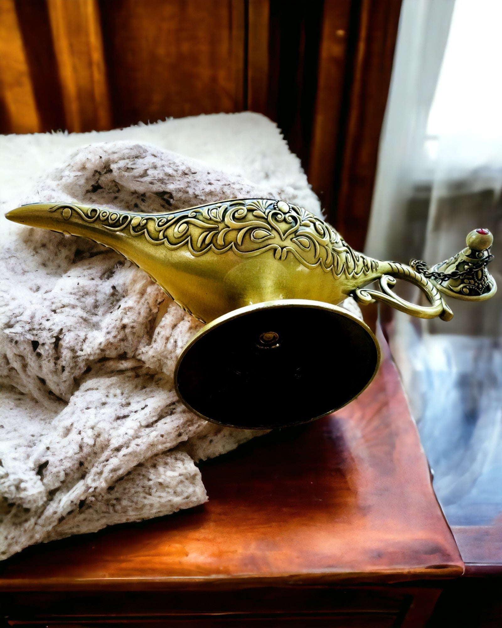 Magische Lampe von Aladin mit Gravuroption - Variante Geschreddertes Gold