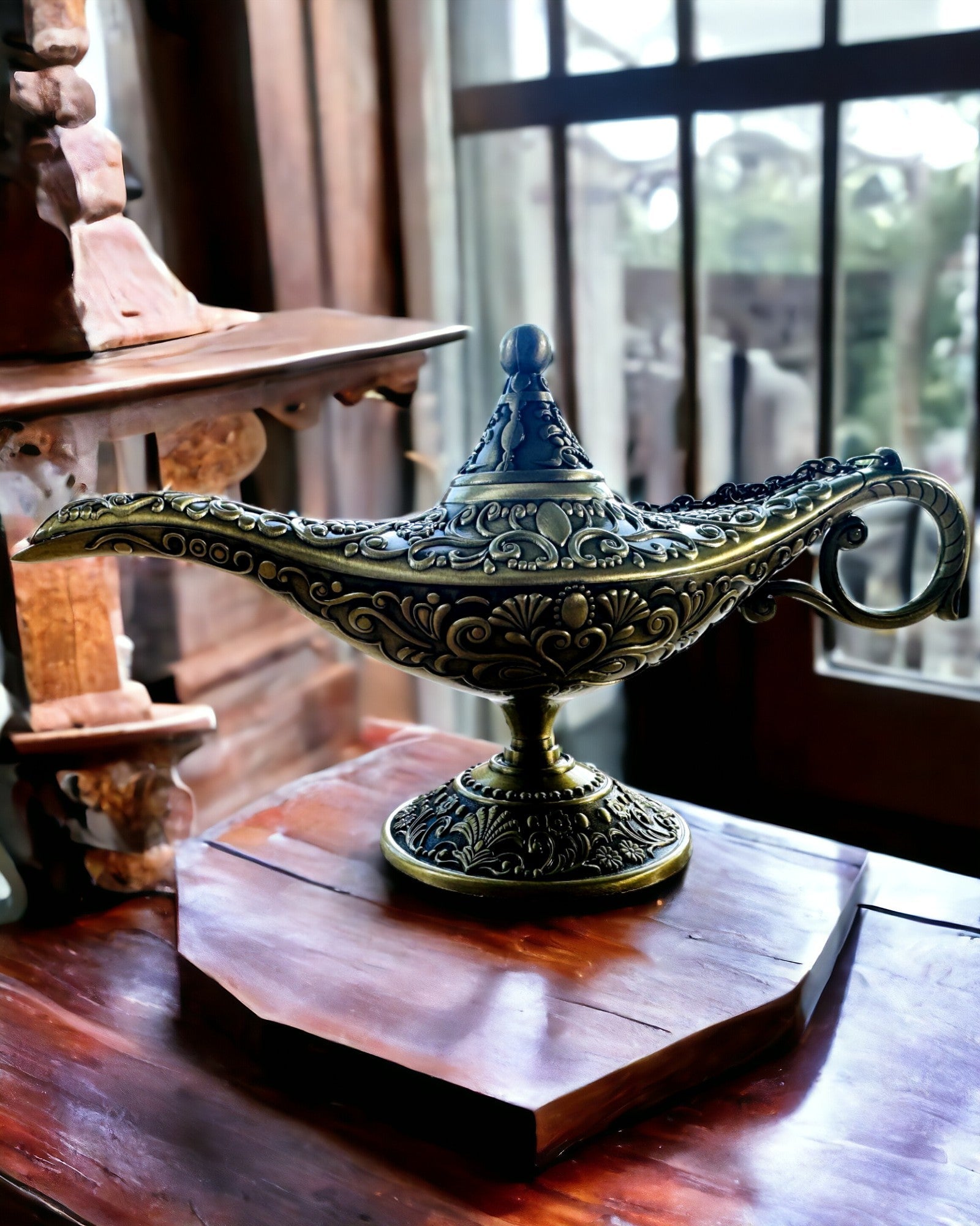 Magische Lampe von Aladin mit Gravuroption - Variante Geschreddertes Gold
