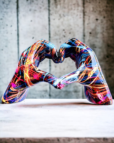 Kalejdoskop Herz – Handgefertigter Schmuck aus Harz mit Gravurmöglichkeit