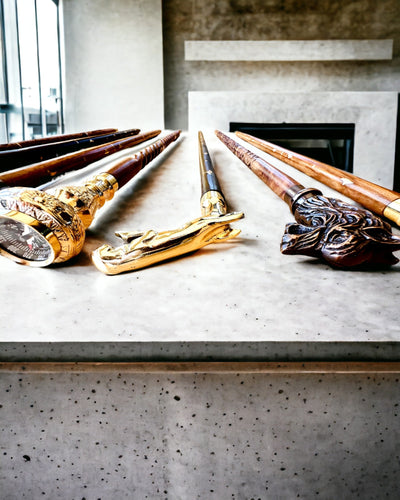 Spazierstock "Jaguar Elegance" aus Mangoholz - Personalisierung mit Gravur möglich