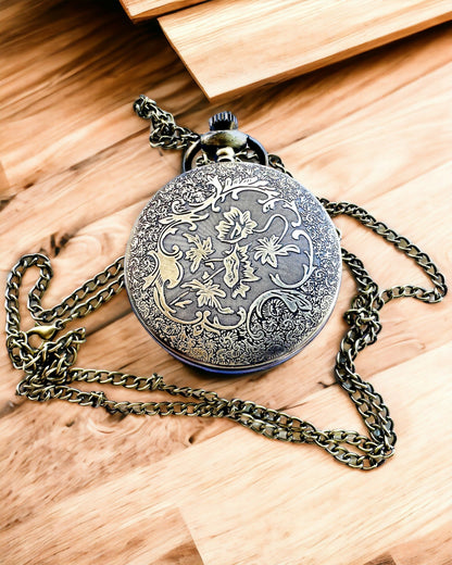 Taschenuhr "Vintage Explorer" mit Gravurmöglichkeit