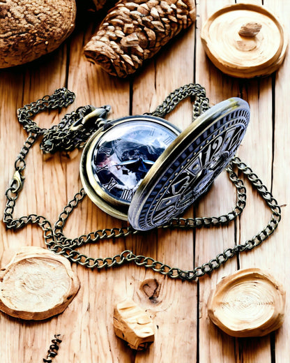 Taschenuhr "Heritage Timekeeper" Personalisiertes Geschenk mit Gravur