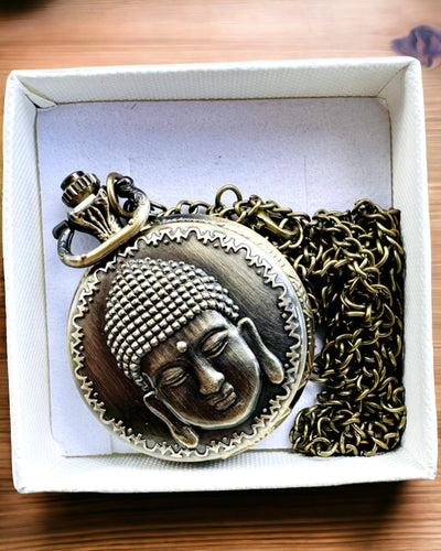 Taschenuhr "Buddha Time Elegance", Personalisierung mit Gravur möglich