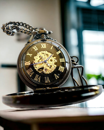 Taschenuhr "Zeit der Meister" - Premium Edition mit Gravurmöglichkeit