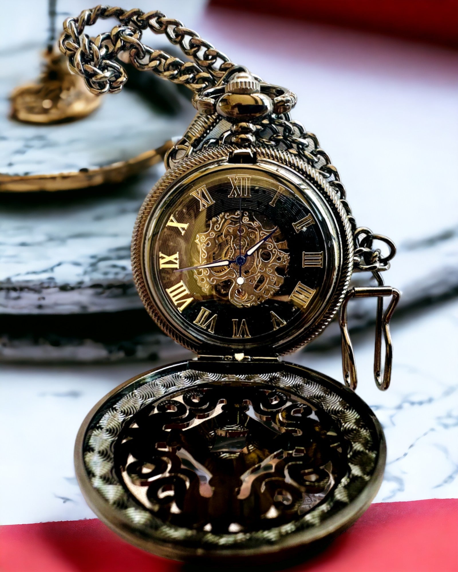 Taschenuhr "Zeit der Meister" - Premium Edition mit Gravurmöglichkeit
