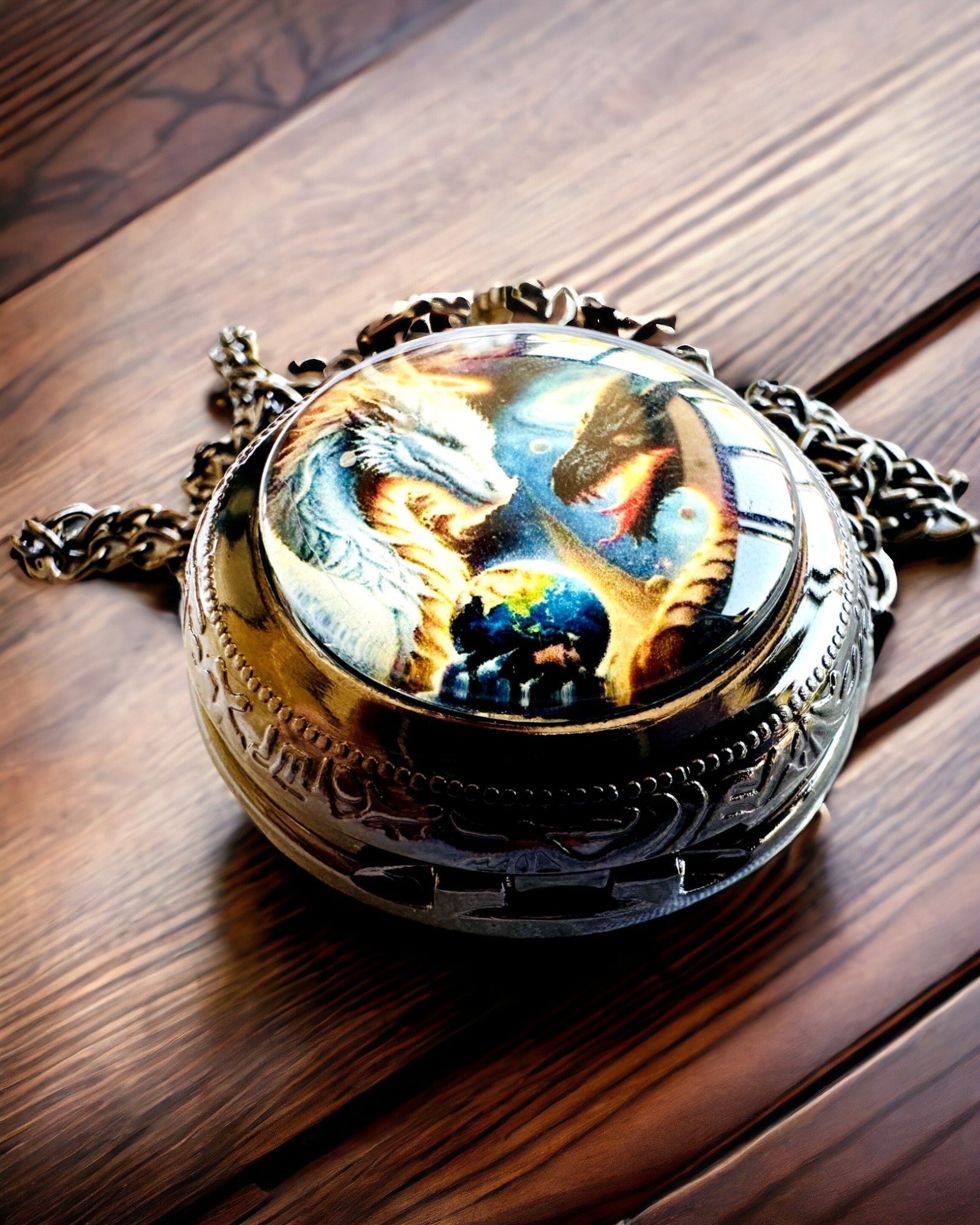 Taschenuhr Quarz "Legendäres Universum" mit Gravuroption