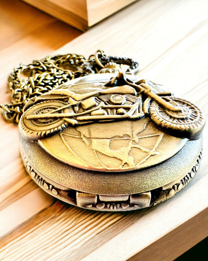 Taschenuhr "Motorrad-Elegant" – Gravur