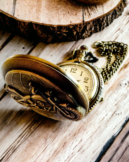 Taschenuhr "Motorrad-Elegant" – Gravur