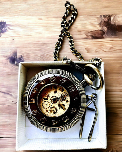 Taschenuhr "Retro Elegance", Personalisierung mit Gravur möglich