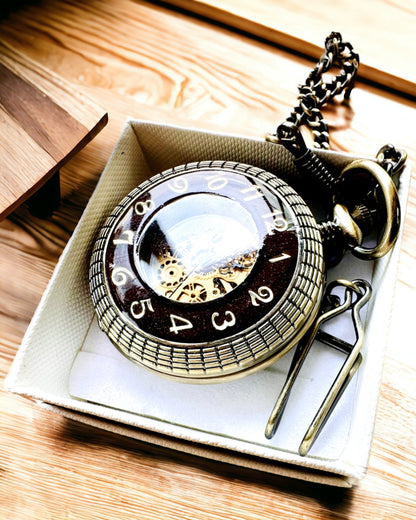 Taschenuhr "Retro Elegance", Personalisierung mit Gravur möglich
