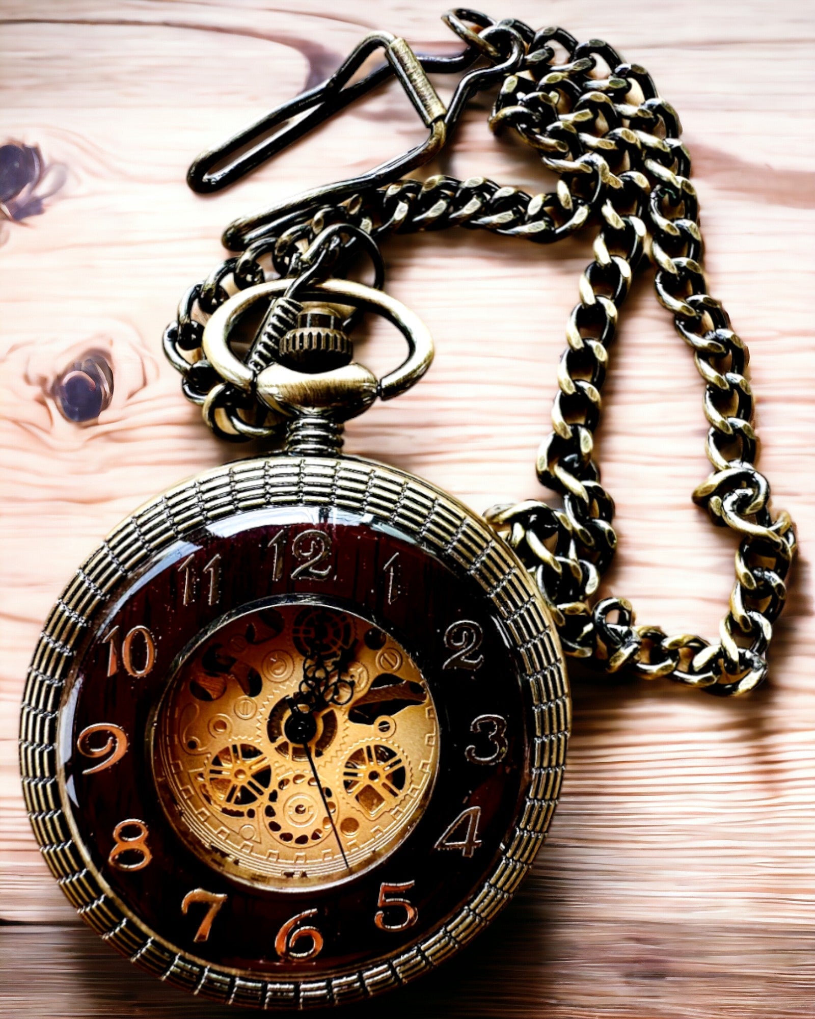 Taschenuhr "Retro Elegance", Personalisierung mit Gravur möglich