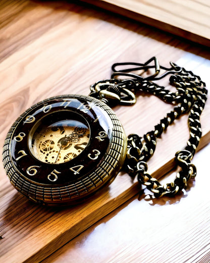 Taschenuhr "Retro Elegance", Personalisierung mit Gravur möglich