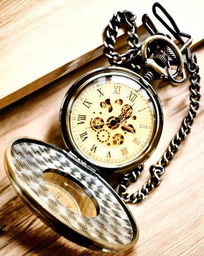 Taschenuhr "Retro Elegance", Personalisierung mit Gravur möglich