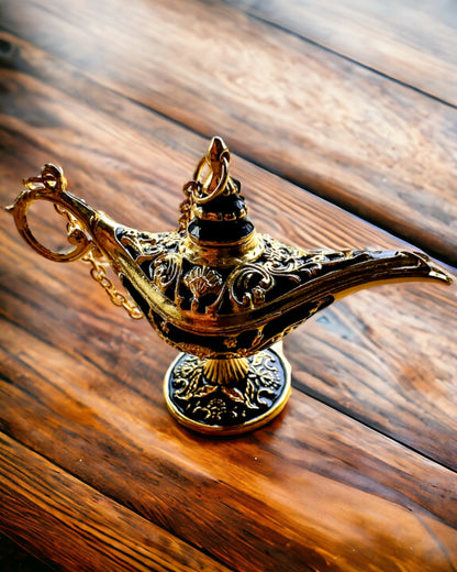 Malutka 4 cm Magische Lampe Aladins, Schlüsselanhänger, 6 Farbvarianten - Verzauberte Erinnerungen, Personalisierung mit Gravur