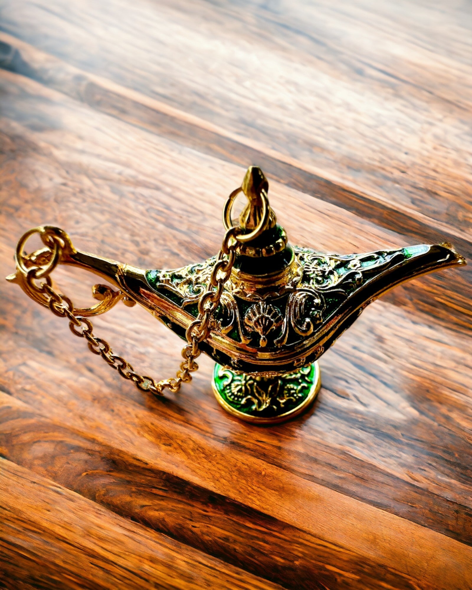 Malutka 4 cm Magische Lampe Aladins, Schlüsselanhänger, 6 Farbvarianten - Verzauberte Erinnerungen, Personalisierung mit Gravur