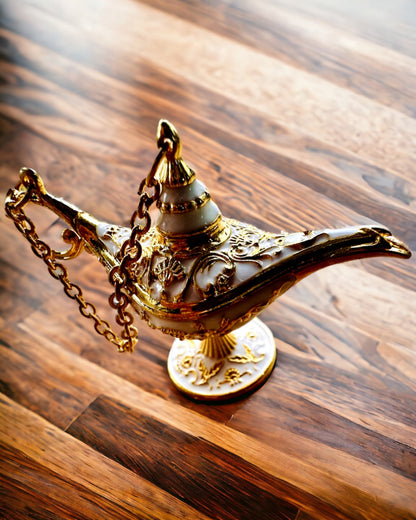 Malutka 4 cm Magische Lampe Aladins, Schlüsselanhänger, 6 Farbvarianten - Verzauberte Erinnerungen, Personalisierung mit Gravur