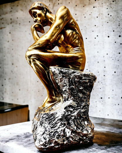 Złoty Myśliciel - Figur aus Harz, Personalisierung mit Gravur