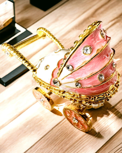 Kleiner Märchenwagen für Schmuck, Schätze - Königliche Eleganz, Personalisierung mit Gravur