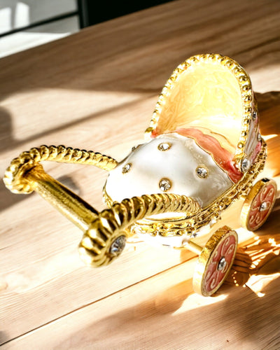 Kleiner Märchenwagen für Schmuck, Schätze - Königliche Eleganz, Personalisierung mit Gravur