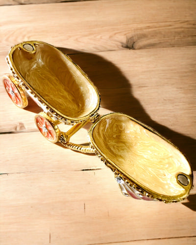 Kleiner Märchenwagen für Schmuck, Schätze - Königliche Eleganz, Personalisierung mit Gravur