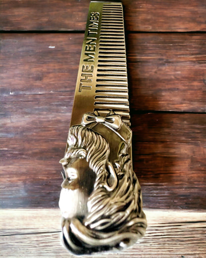 GroomMaster - Eleganter Metallkamm mit Gravur, personalisierte Gravur