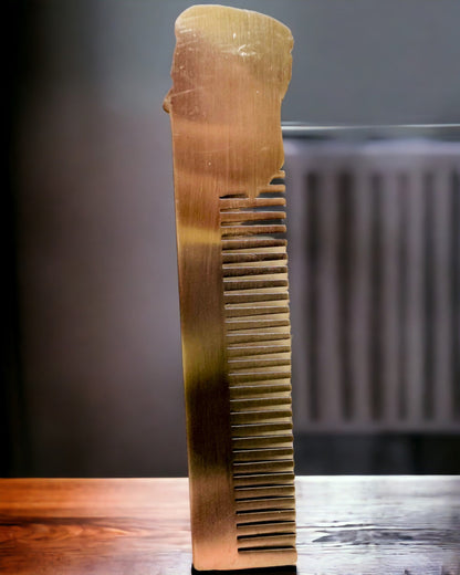 GroomMaster - Eleganter Metallkamm mit Gravur, personalisierte Gravur